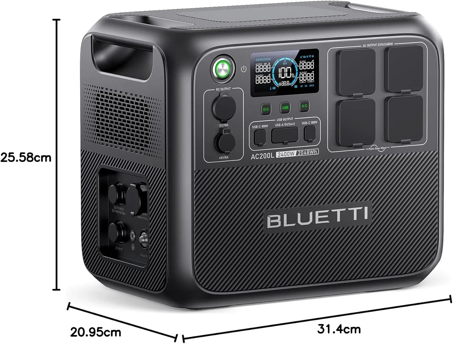 Bluetti AC200L 2048 Wh portable power station