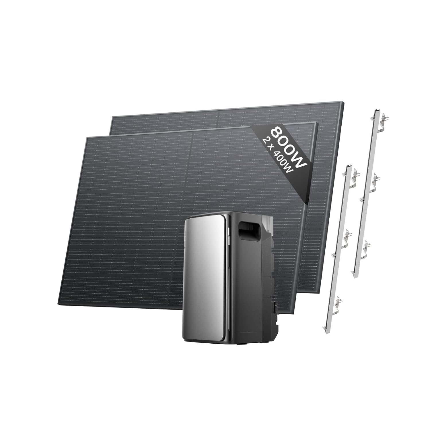 EcoFlow Stream Pro plug-in solar kit with 1.92kWh battery and two 400W panels — the type of kit available in the UK from £499